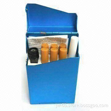 Metal Packing Electronic Cigarette with Cartridges and USB Charger